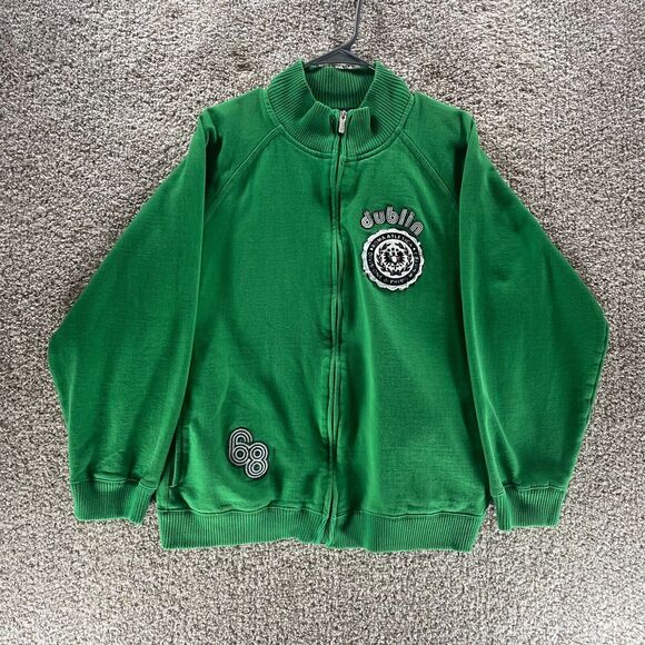 Roma Atletica Jacket Mens Extra Large Green Full Zip Dublin Sweatshirt Casual - Picture 1 of 13